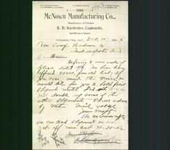 Letterhead - The McNown Manufacturing Co.