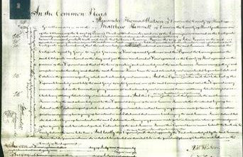 Court of Common Pleas - Susanna Farrar-Original Ancestry