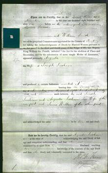 Deed by Married Women - Augusta Jackson-Original Ancestry
