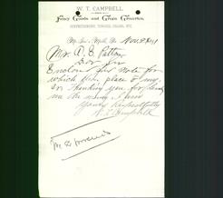 Business Letterhead - W. T. Campbell