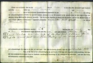 Deed by Married Women - Charlotte Hill Smith-Original Ancestry
