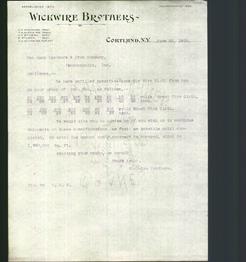 Letterhead - Wickwire Brothers