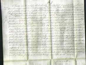 Deed by Married Women - Anne Baker and Mary Johnson-Original Ancestry