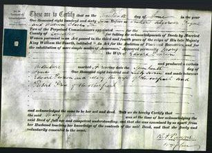 Deed by Married Women - Mary Pearson-Original Ancestry