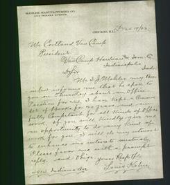 Letterhead - Mahler Manufacturing Co.