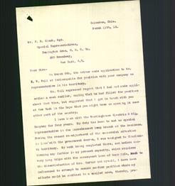 Letter - Mr. F.B. Clark