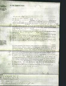 Court of Common Pleas - Elizabeth Arnold, Sarah Wilsher and Mary Sibley-Original Ancestry