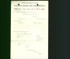 Bank Letterhead - State Bank of Randolph