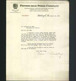 Letterhead - Pittsburgh Steel Company