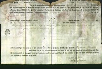 Deed by Married Women - Elizabeth Sharples-Original Ancestry
