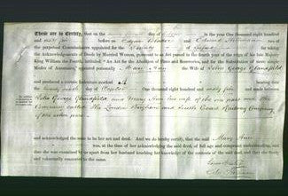 Deed by Married Women - Mary Ann Glandfield-Original Ancestry