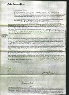 Court of Common Pleas - Elizabeth Thompson-Original Ancestry