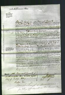 Court of Common Pleas - Frances Sheppard Poynder-Original Ancestry