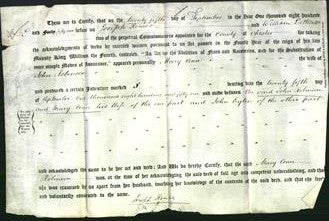 Deed by Married Women - Mary Ann Robinson-Original Ancestry