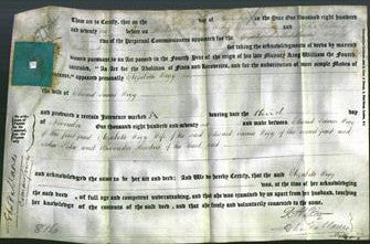 Deed by Married Women - Elizabeth Wigg-Original Ancestry