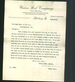 Letterhead - Union Steel Company