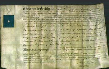 Deed by Married Women - Elizabeth Curzon-Original Ancestry