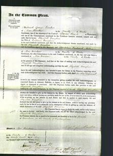 Court of Common Pleas - Elizabeth Vaughan-Original Ancestry