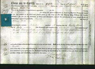 Deed by Married Women - Charlotte Smith-Original Ancestry