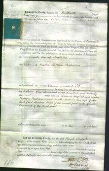 Deed by Married Women - Sarah Isabella Parkinson-Original Ancestry