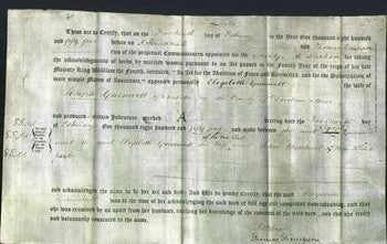 Deed by Married Women - Elizabeth Greenwell-Original Ancestry