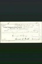 Wakefield, Massachusetts Payment Voucher - Walter W Sanborn