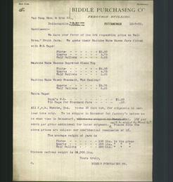 Letterhead - Biddle Purchasing Co.