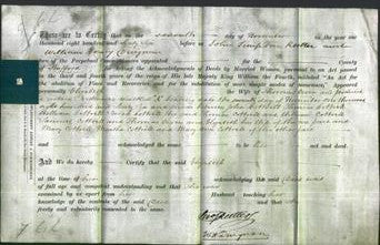 Deed by Married Women - Elizabeth Owen-Original Ancestry
