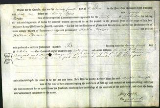 Deed by Married Women - Martha Bowyer Barnyard-Original Ancestry