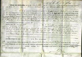 Deed by Married Women - Mary Mountford, Elizabeth Mountford, Esther Mosscroft, Sarah Budworth, Edna Whittaker, Mary Ann Rutland, Jane Moss and Ann Mountford-Original Ancestry