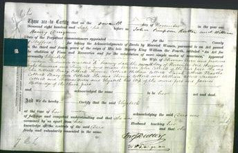 Deed by Married Women - Elizabeth Owen-Original Ancestry