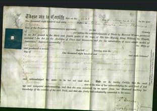 Deed by Married Women - Caroline Bithrell-Original Ancestry