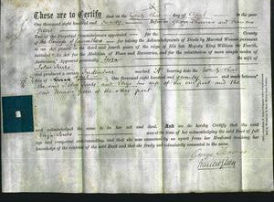 Deed by Married Women - Eliza Jones-Original Ancestry