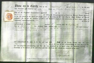 Deed by Married Women - Ellen Dugmore-Original Ancestry