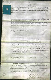 Deed by Married Women - Mary Sill-Original Ancestry