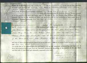 Deed by Married Women - Ann Cole, Sarah Pocock-Original Ancestry