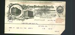 Letterhead - Van Camp Hardware & Iron Co.