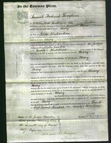 Court of Common Pleas - Mary Wood Richardson-Original Ancestry