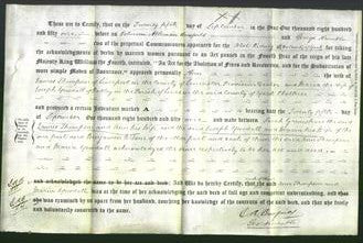 Deed by Married Women - Ann Thompson and Maria Yewdall-Original Ancestry