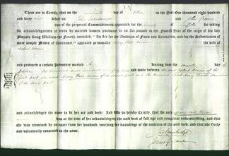 Deed by Married Women - Mary Peele Bevan-Original Ancestry