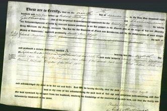 Deed by Married Women - Sarah Ann Edgell-Original Ancestry