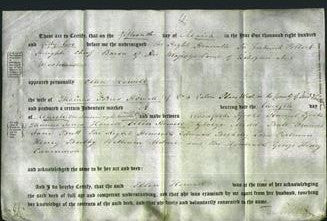 Deed by Married Women - Ellen Howell-Original Ancestry