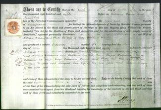 Deed by Married Women - Catherine Williams and Phoebe Whicher-Original Ancestry