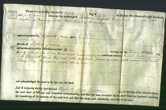 Deed by Married Women - Elizabeth Anne Gordon-Original Ancestry