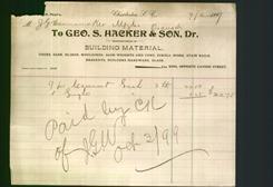Business Letterhead - George S. Hacker & Son