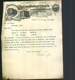 Letterhead - Van Camp Hardware & Iron Co.