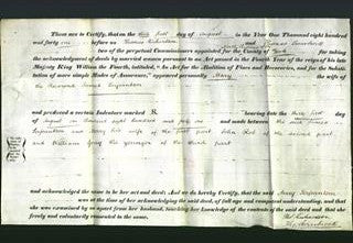 Deed by Married Women - Mary Serjeantson-Original Ancestry