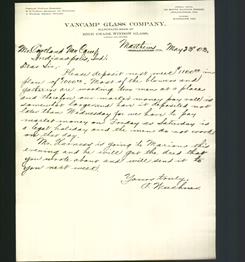 Letterhead - VanCamp Glass Company