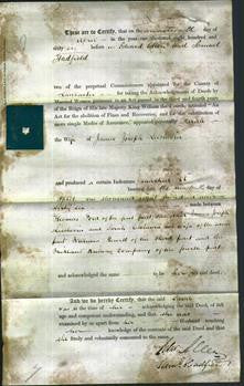 Deed by Married Women - Sarah Seschwin-Original Ancestry
