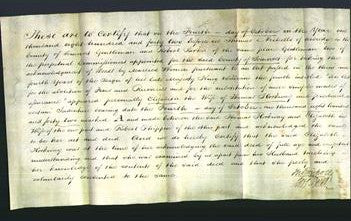 Deed by Married Women - Elizabeth Hookway-Original Ancestry